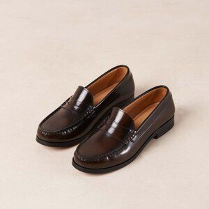 Alohas Rivet Brown Leather Loafers Size 35 EU (5 US) - New/Unworn